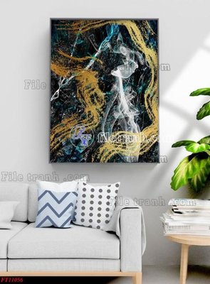 File gốc File tranh bộ hiện đại FT11056 (in mica) trang trí