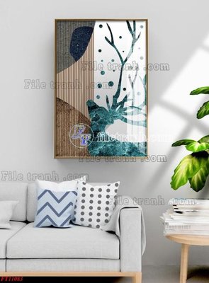 File in mica File tranh bộ hiện đại FT11083 (bản gốc) siêu trong