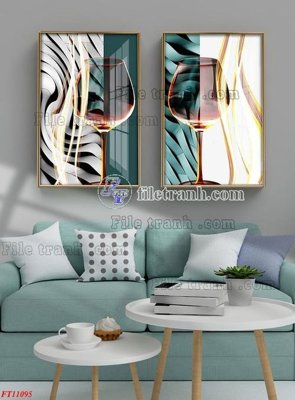 File ảnh File tranh bộ hiện đại FT11095 (gốc) in backdrop sự kiện