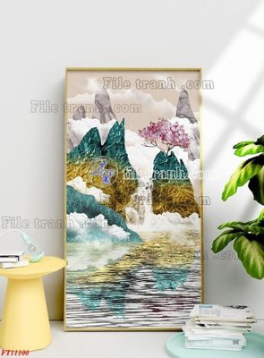 File gốc File tranh bộ hiện đại FT11100 (in ấn) màu sắc trung thực