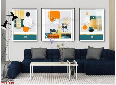 Chi tiết file ảnh File tranh hiện đại pha lê gương FT111019 sắc nét