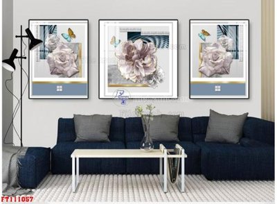 Ảnh gốc File tranh hiện đại pha lê gương FT111057 (nét căng) in mica