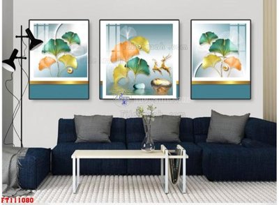 File gốc File tranh hiện đại pha lê gương FT111080 (in lụa) tranh phong thủy