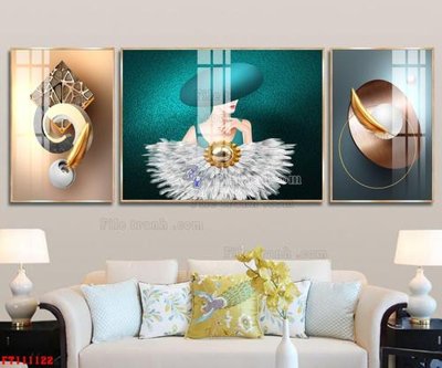 File ảnh gốc File tranh hiện đại pha lê gương FT111122 (chuyên in mica)