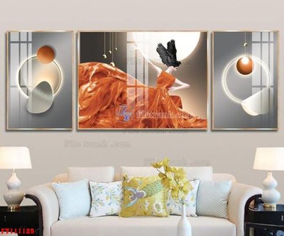 File tranh File tranh hiện đại pha lê gương FT111129 (file gốc) chuẩn màu in
