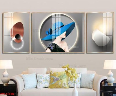 File in mica File tranh hiện đại pha lê gương FT111135 (bản gốc) siêu trong