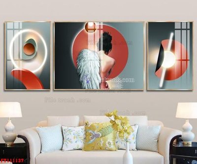 File gốc File tranh hiện đại pha lê gương FT111137 (AI/EPS) cho in ấn