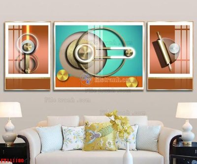 File gốc File tranh hiện đại pha lê gương FT111180 (in tráng gương) ốp tường