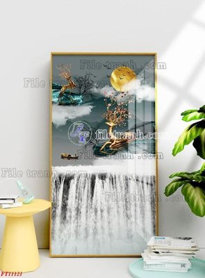 Download file gốc File tranh bộ hiện đại FT11121 (in mica) trang trí