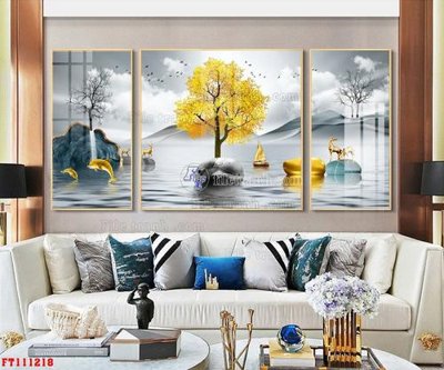 Chi tiết file tranh tráng gương File tranh hiện đại pha lê gương FT111218 (ảnh gốc)