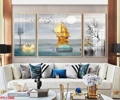File ảnh File tranh hiện đại pha lê gương FT111223 (gốc) in decal dán tường