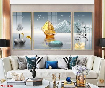 File gốc File tranh hiện đại pha lê gương FT111228 (phiên bản chuẩn) để in ấn