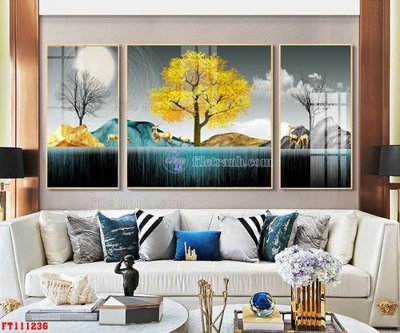 File tranh in trần File tranh hiện đại pha lê gương FT111236 (ảnh gốc siêu nét)