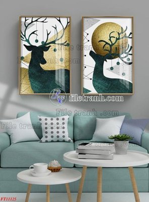 File gốc File tranh bộ hiện đại FT11125 (phong cách) châu Âu