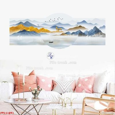 Chi tiết file ảnh File tranh hiện đại pha lê gương FT111271 sắc nét