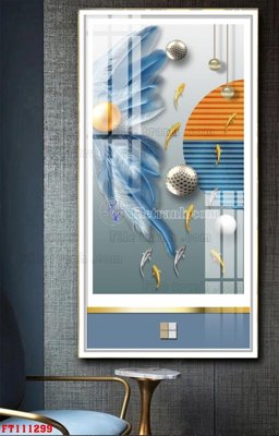 File tranh File tranh hiện đại pha lê gương FT111299 (bản gốc) trang trí văn phòng