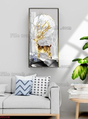 File tranh File tranh bộ hiện đại FT11130 (gốc) chủ đề trẻ em