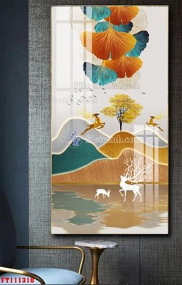 File ảnh File tranh hiện đại pha lê gương FT111318 (gốc) in decal dán tường