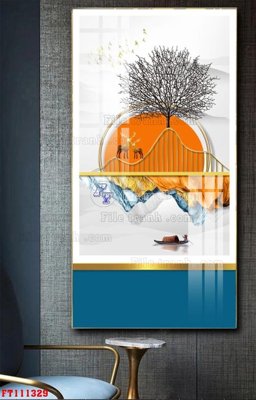 Mua file tranh gốc File tranh hiện đại pha lê gương FT111329 tại Filetranh.com