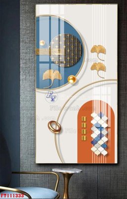 File tranh File tranh hiện đại pha lê gương FT111333 (gốc) in trên kính