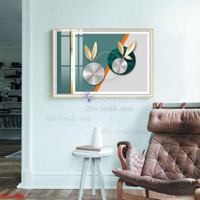 File in trần File tranh hiện đại pha lê gương FT111465 (bản gốc) mây trời