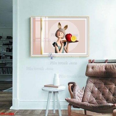 File in ấn cao cấp File tranh hiện đại pha lê gương FT111469 (file gốc)