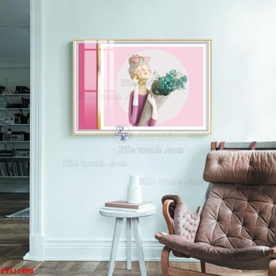 File gốc File tranh hiện đại pha lê gương FT111470 (in lụa) chi tiết cao