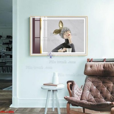 File gốc File tranh hiện đại pha lê gương FT111474 (ảnh chi tiết) để in ấn