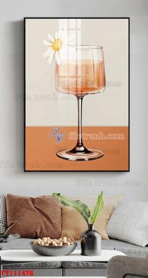 File in trần File tranh hiện đại pha lê gương FT111476 (bản gốc 3D) sống động