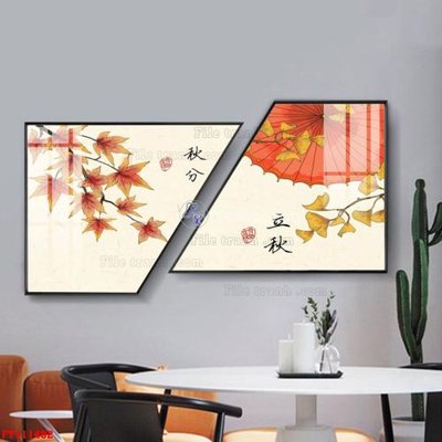 File gốc File tranh hiện đại pha lê gương FT111492 (in lụa) tranh mã đáo