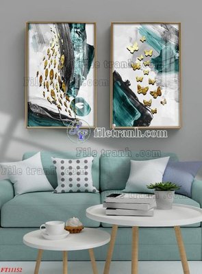 File tranh File tranh bộ hiện đại FT11152 (gốc) in film