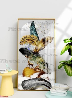 File ảnh File tranh bộ hiện đại FT11164 (gốc) in standee