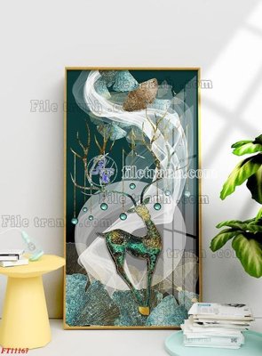 File ảnh File tranh bộ hiện đại FT11167 (gốc) in biển hiệu