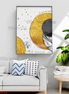 Download file gốc File tranh bộ hiện đại FT11176 (in lụa) cao cấp