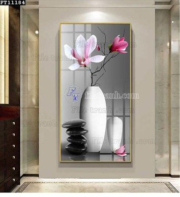 File tranh gốc in trần nhà File tranh đơn lối vào FT11184 3D