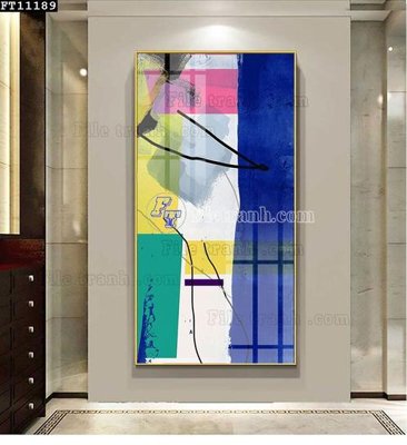 File tranh File tranh đơn lối vào FT11189 (gốc) in trên kính