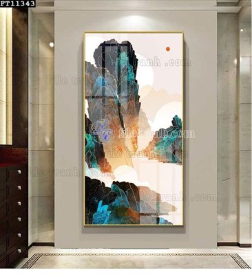 File tranh File tranh đơn lối vào FT11343 (bản gốc) in lụa 3D