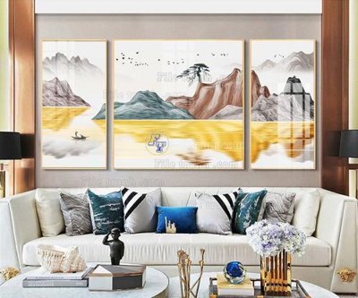 File tranh File tranh hiện đại pha lê gương FT120 (gốc) in trên kính