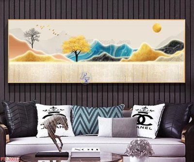 File gốc File tranh hiện đại pha lê gương FT120012 (trang trí) phòng làm việc