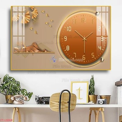 File tranh File tranh hiện đại pha lê gương FT120068 (bản gốc) in canvas