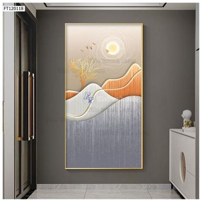 File ảnh File tranh hiện đại pha lê gương FT120118 (gốc) cho trang trí nhà hàng