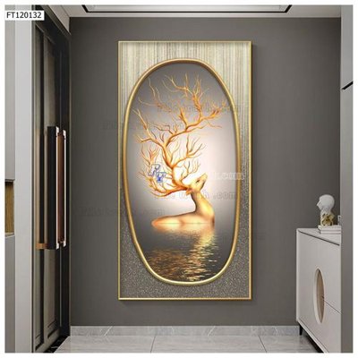 File tranh File tranh hiện đại pha lê gương FT120132 (bản gốc) in canvas