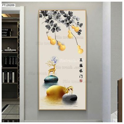 File tranh File tranh hiện đại pha lê gương FT120209 (bản gốc) in lụa 3D