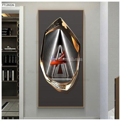 File tranh File tranh hiện đại pha lê gương FT120226 (ảnh gốc) in trần nhà