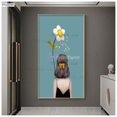 File tranh File tranh hiện đại pha lê gương FT120244 (gốc) chủ đề con người