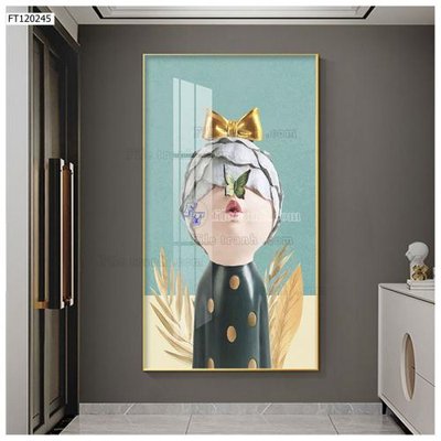 File PSD File tranh hiện đại pha lê gương FT120245 (bản gốc) cho nhà in