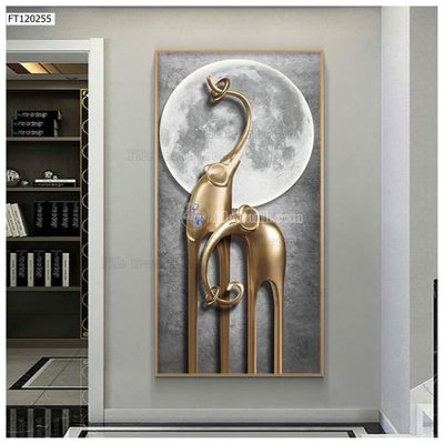 File gốc File tranh hiện đại pha lê gương FT120255 (in lụa) chi tiết cao