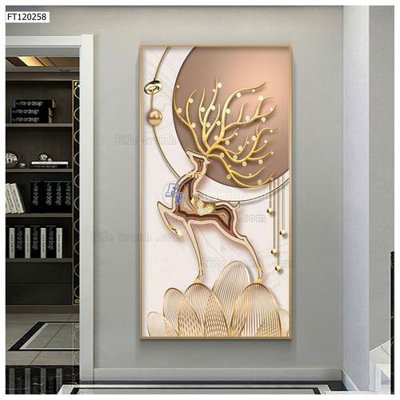 File gốc File tranh hiện đại pha lê gương FT120258 (cho in UV) siêu nét