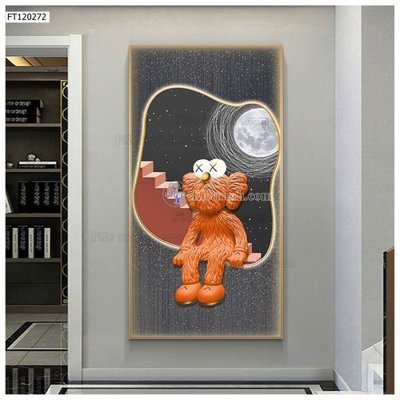 Tải file File tranh hiện đại pha lê gương FT120272 (gốc) chủ đề hoa sen