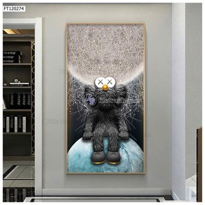 File tranh File tranh hiện đại pha lê gương FT120274 (gốc) in trên kính